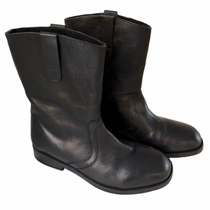 Free People Easton Equestrian Ankle Boots Black 100% Leather Size 40* 9.5-10